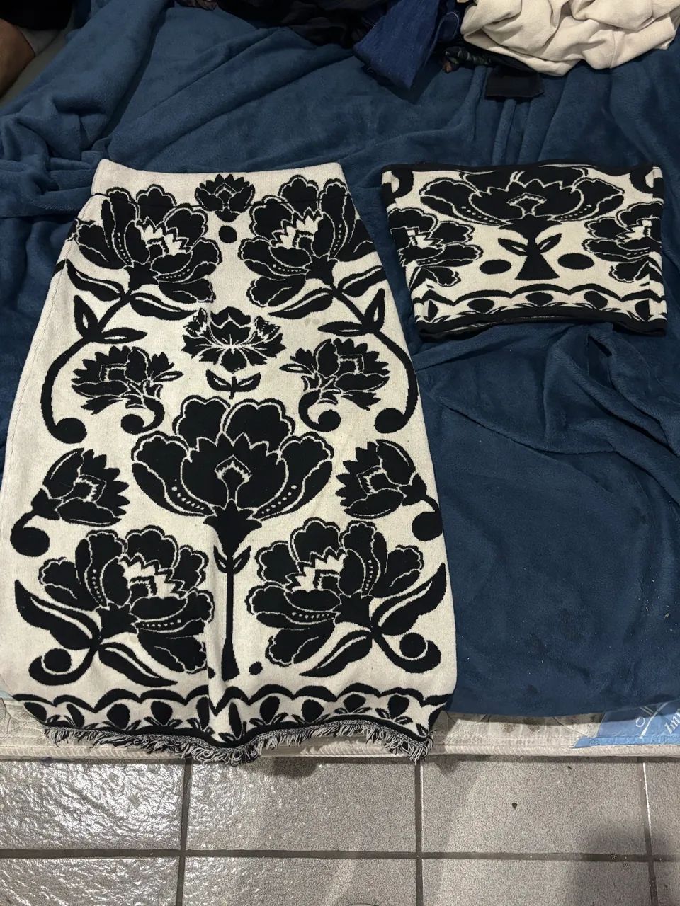Farm Conjunto preto e branco com estampa linda - Foto 2