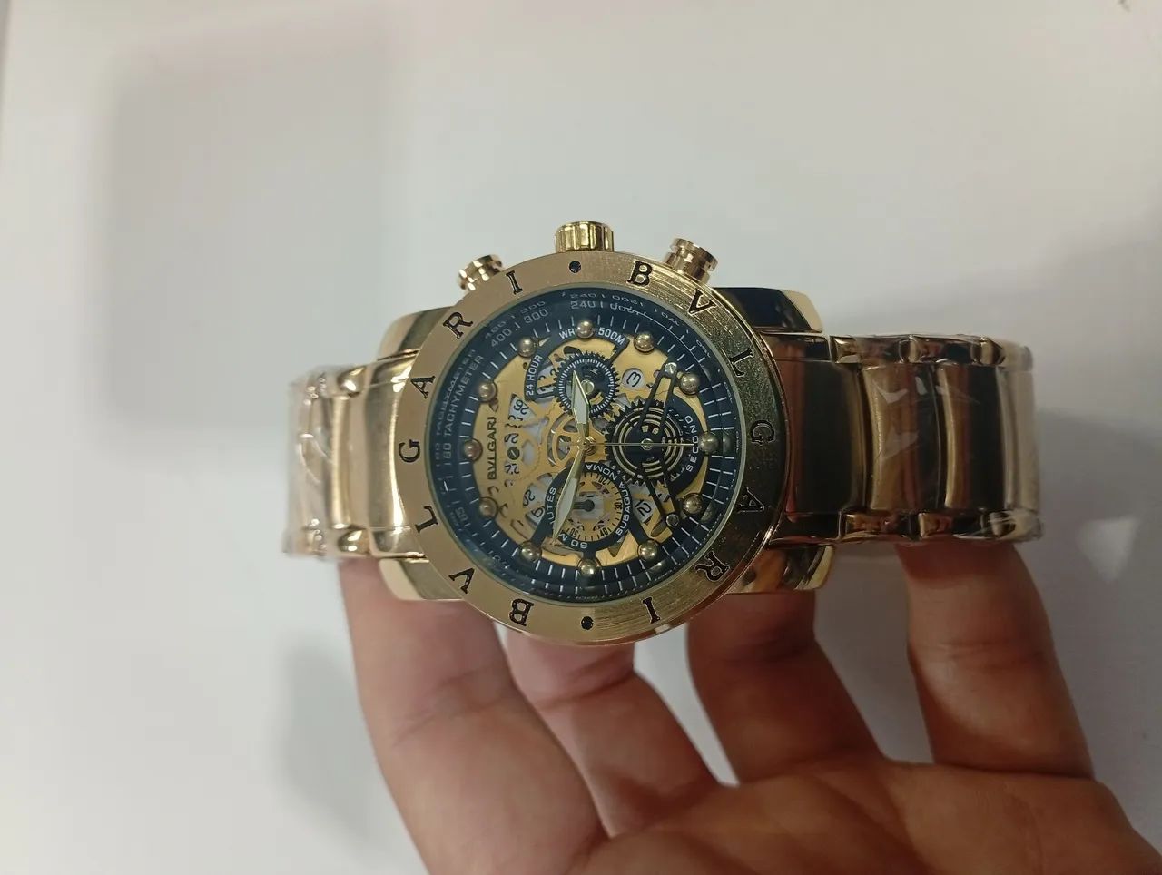 RELÓGIO BVLGARI FUNDO DE VIDRO  - Foto 4