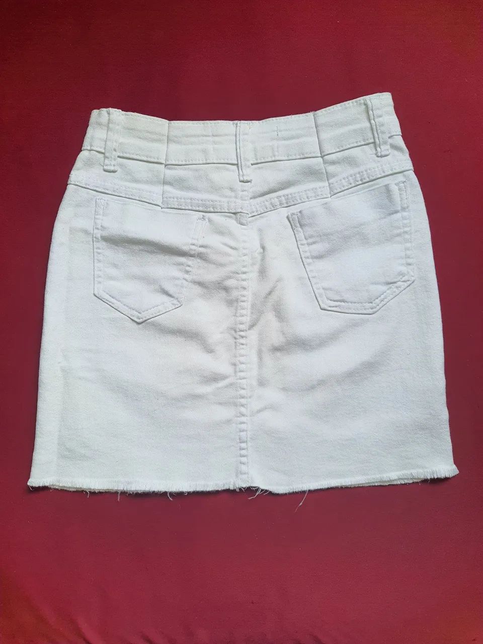 Saia jeans branca - Foto 2