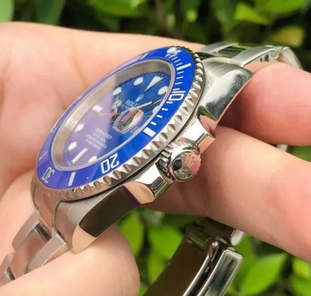 Relógio Rolex Submariner Blue Dial Automático  - Foto 4