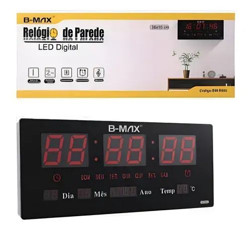 Relógio De Parede Led Digital B-max  - Foto 2