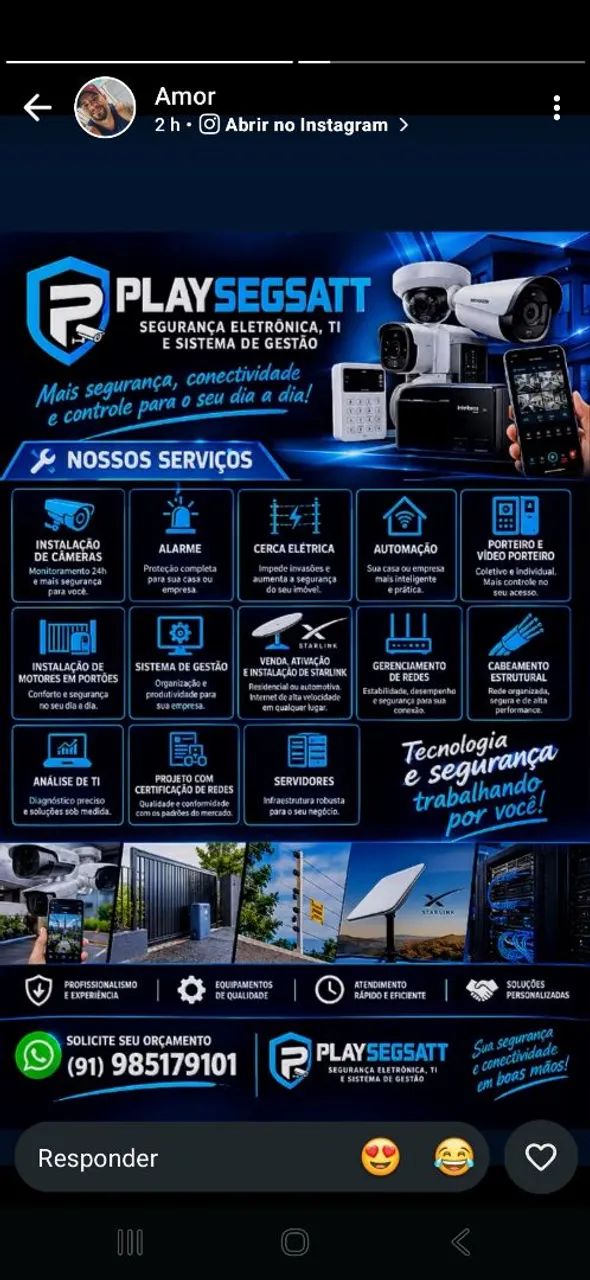 Segurança Eletrônica, TI e sistema de gestão 