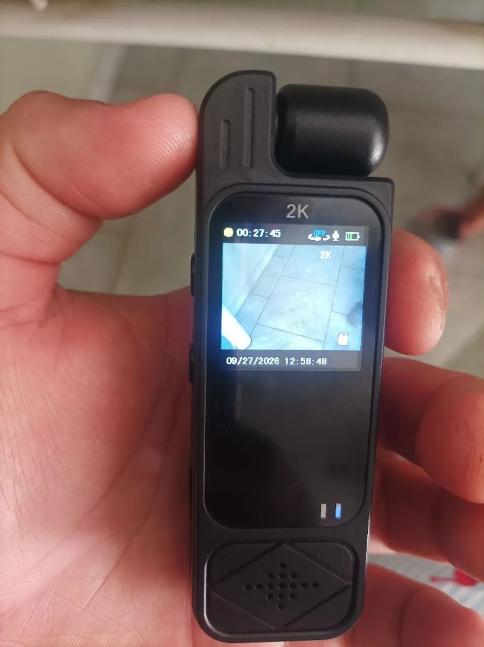 Mini câmera aporta 2k imagen e áudio muito boa  - Foto 3