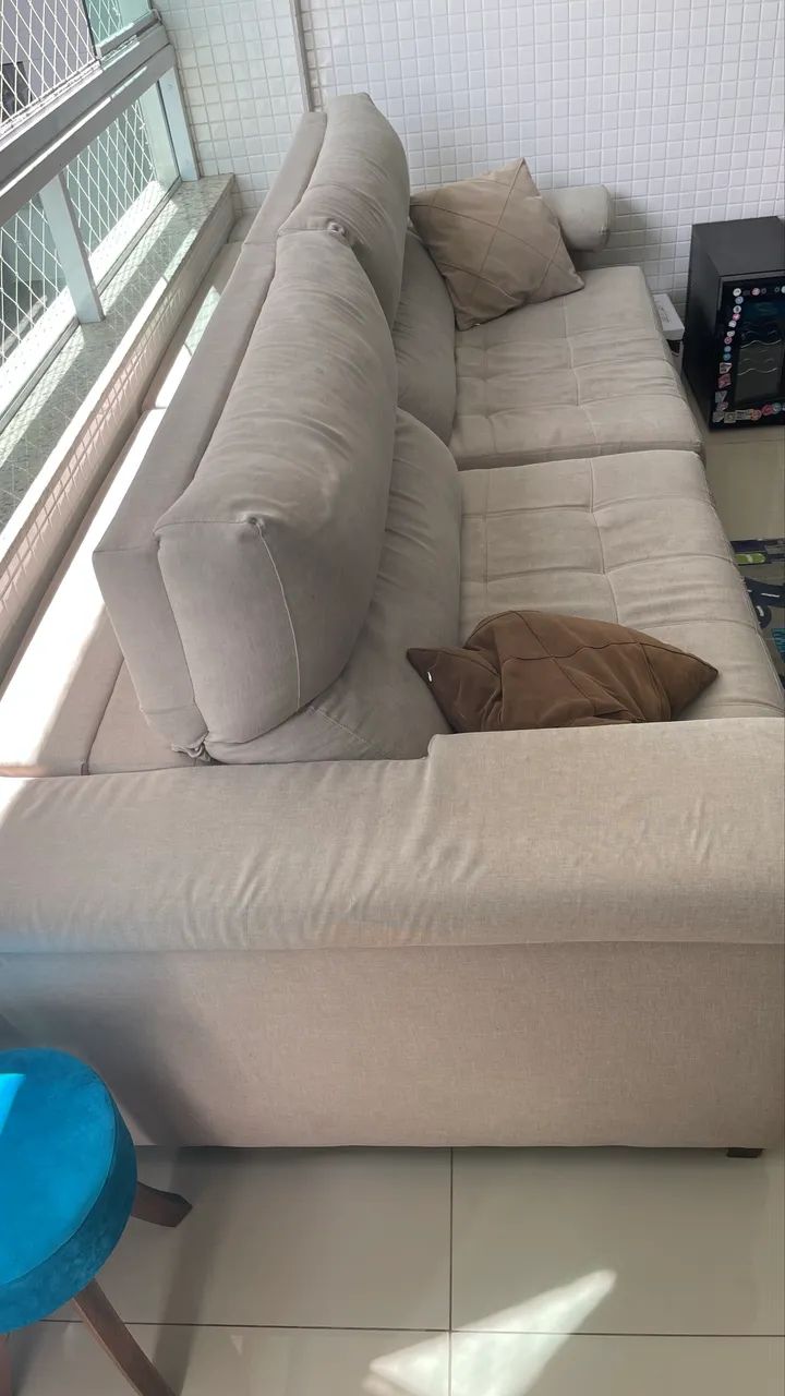 Sofá 2,70 em linho - Foto 2