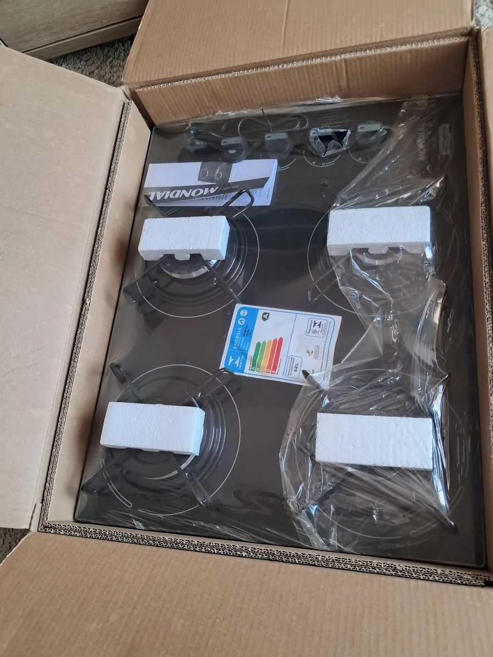 Cooktop a gás 4 bocas.Zero no plástico e na caixa. - Foto 4