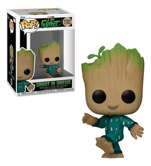 Compatível Original Boneco de ação original Funko Pop Baby Groot #1192 I Am Groot Marvel - Foto 2