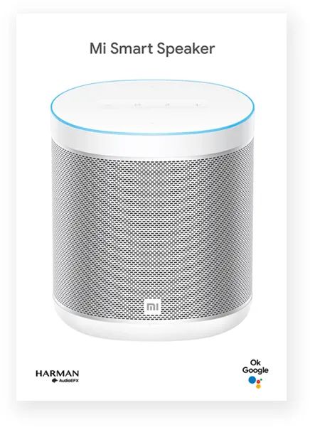 Caixa de Som Inteligente Xiaomi Mi Smart Speaker Com Google Assistente Cor Branco 