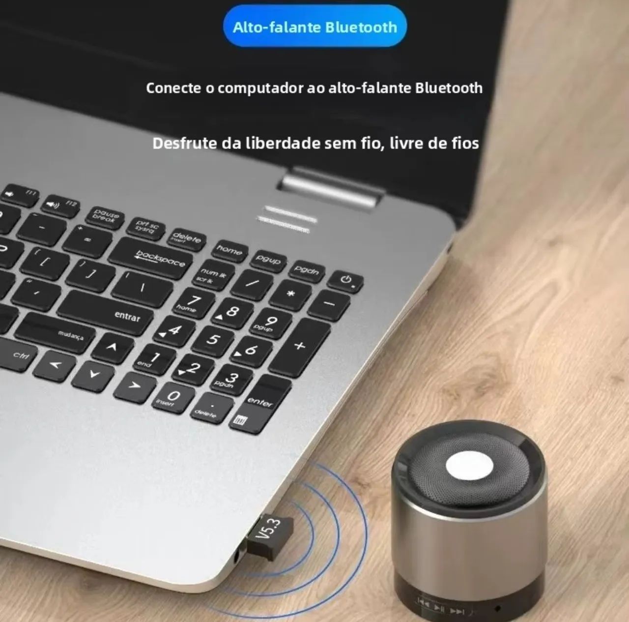 Adaptador Bluetooth 5.3 para computador, desktop  - Foto 3