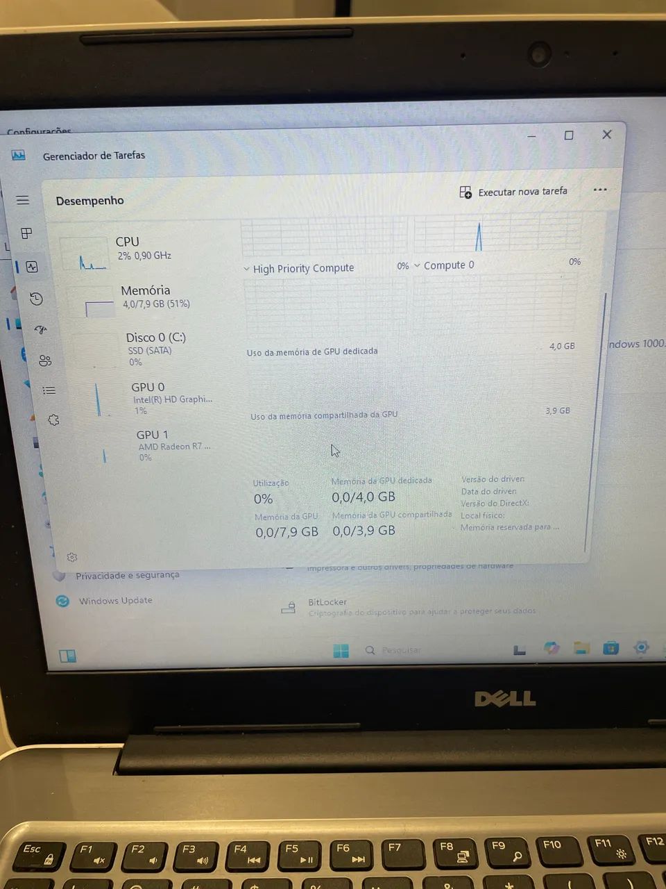 Notebook Dell i7 7ª Ger/ Placa de vídeo 4GB/ SEM DEFEITOS - Foto 5