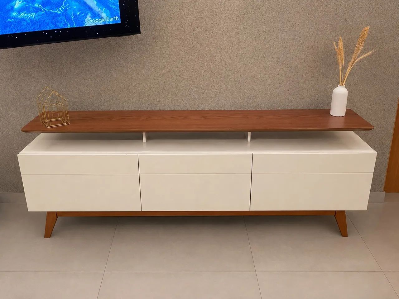 Rack de Madeira para TV - usado - Foto 2