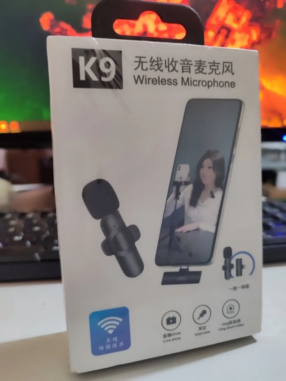 Microfone sem fio K9 com conector Lightning para iPhone Ultimas unidades
