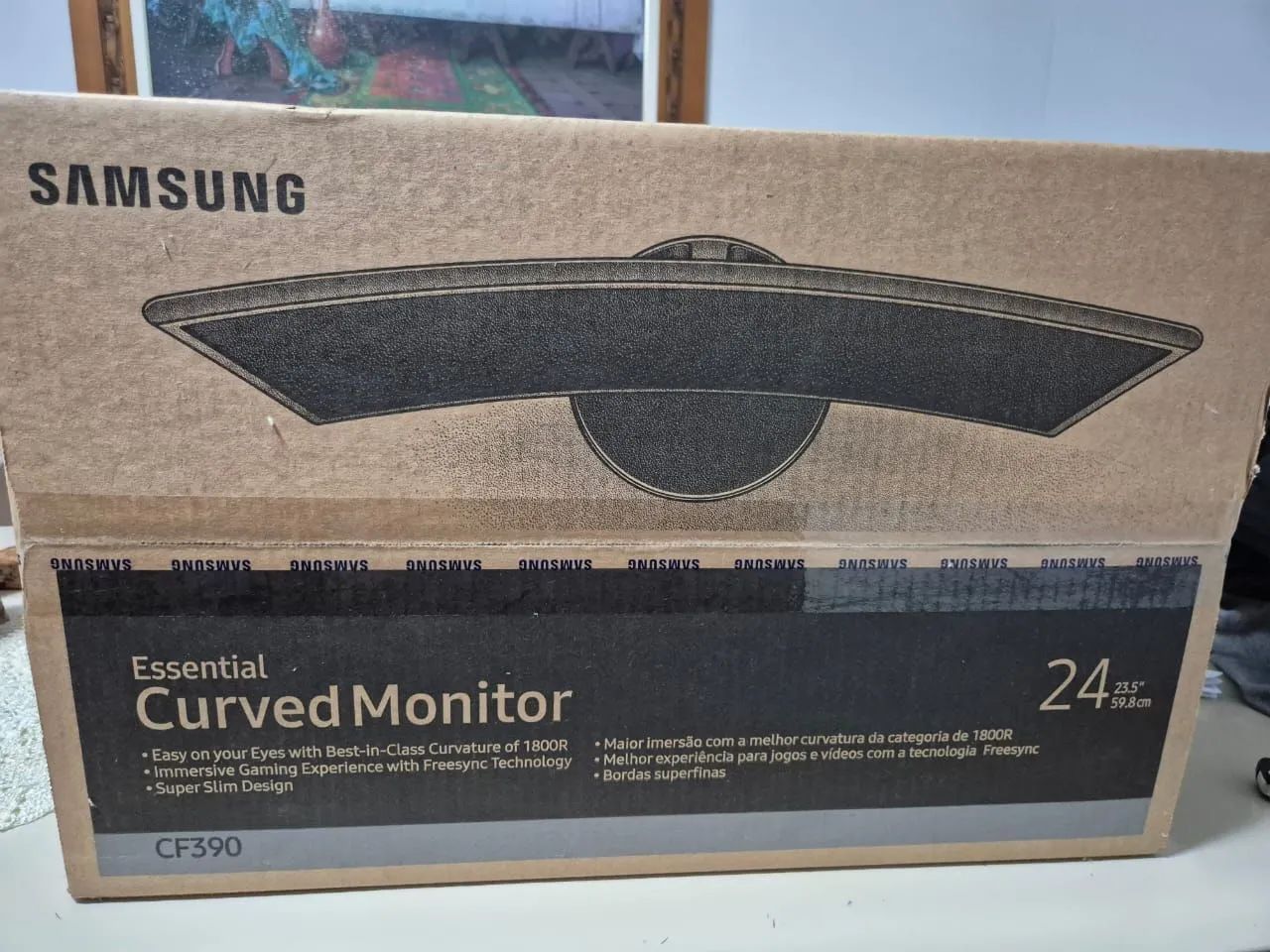 Monitor Samsung Tela curva 24 polegadas