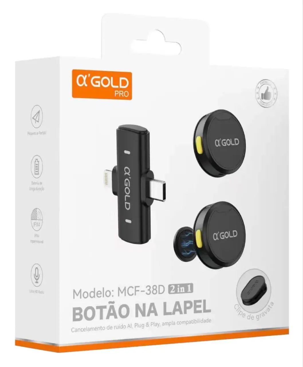 Microfone de lapela