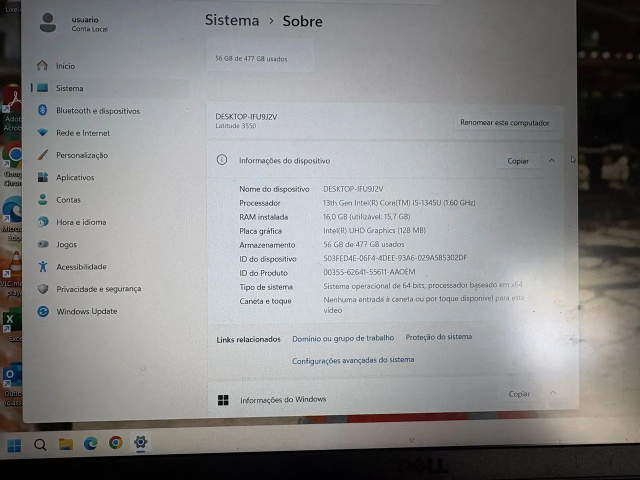 Notebook Dell Latitude 3550 - I5 16gb SSD 480gb - Foto 2