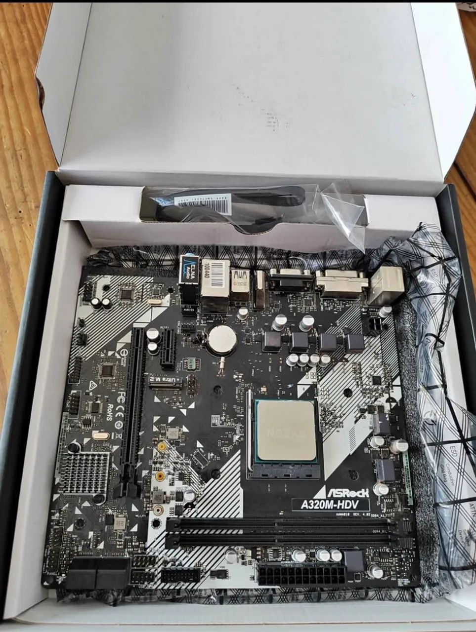 Kit ryzen 5, processador + placa mãe