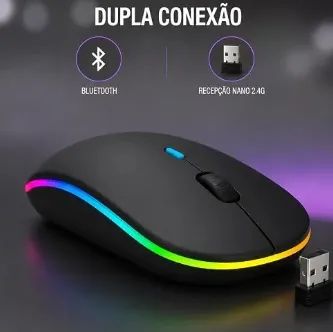 Mouse sem fio Bluetooth USB Recarregável - Foto 4