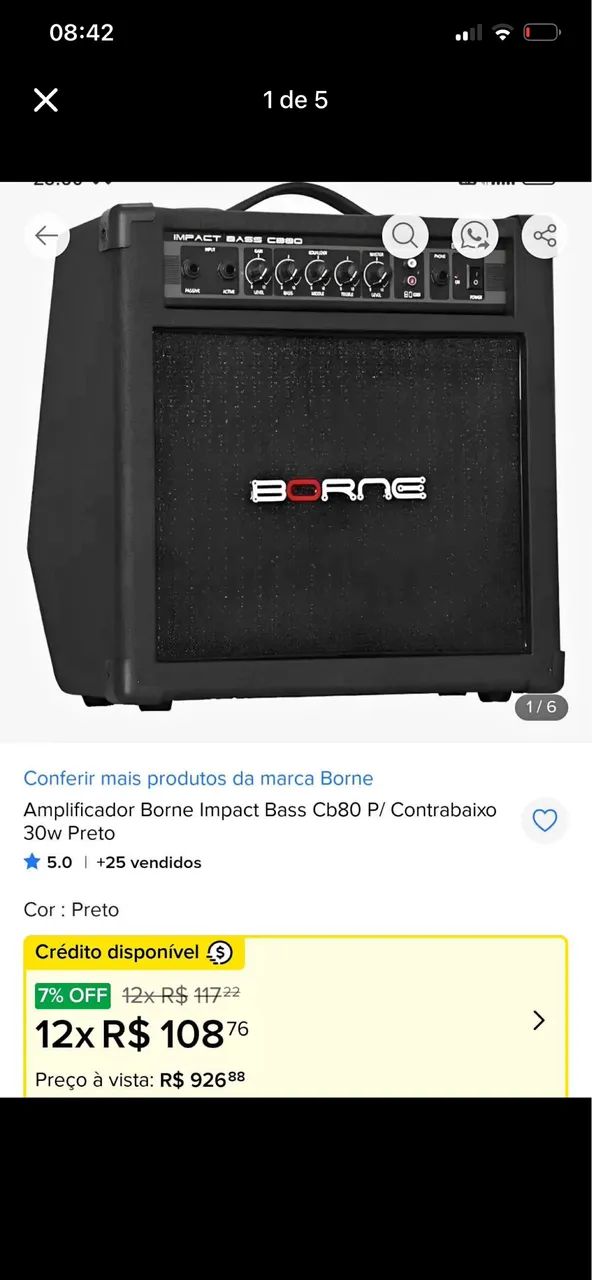 Borne Impact Bass CB80  - Foto 4