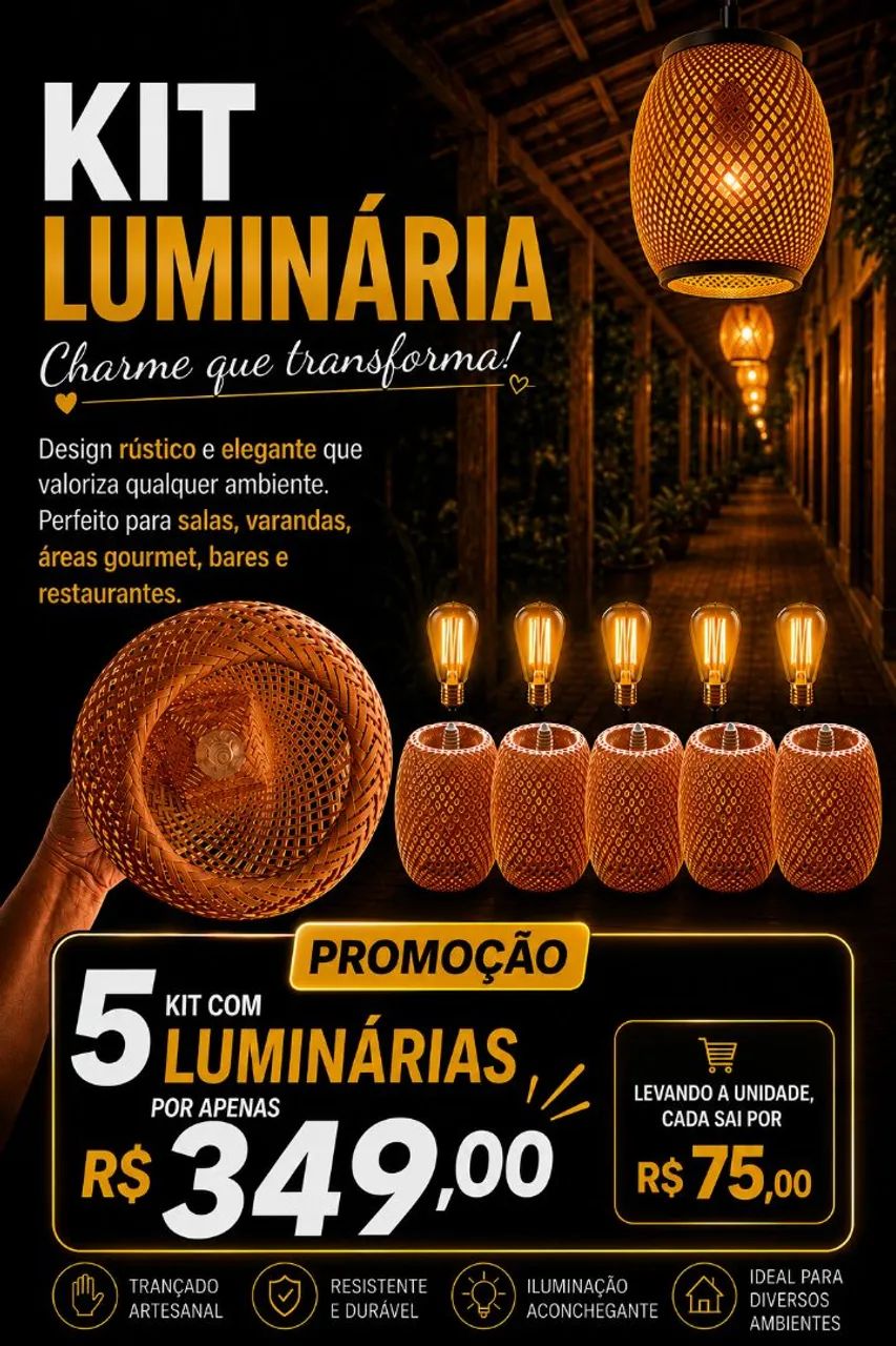 Kit de luminárias 