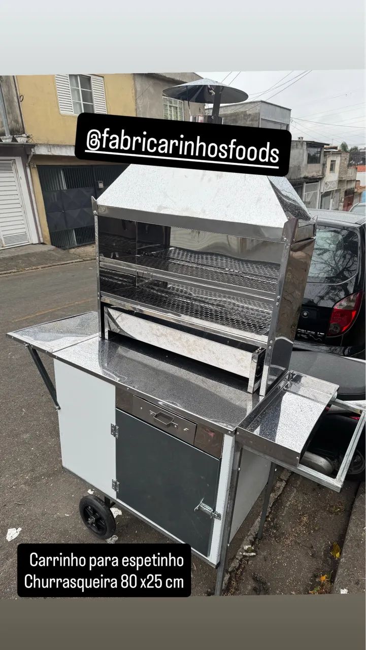Carrinho para churrasco novo 