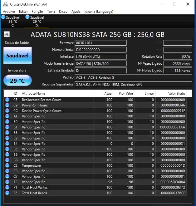 SSD M2 Sata 256gb Adata - Foto 3