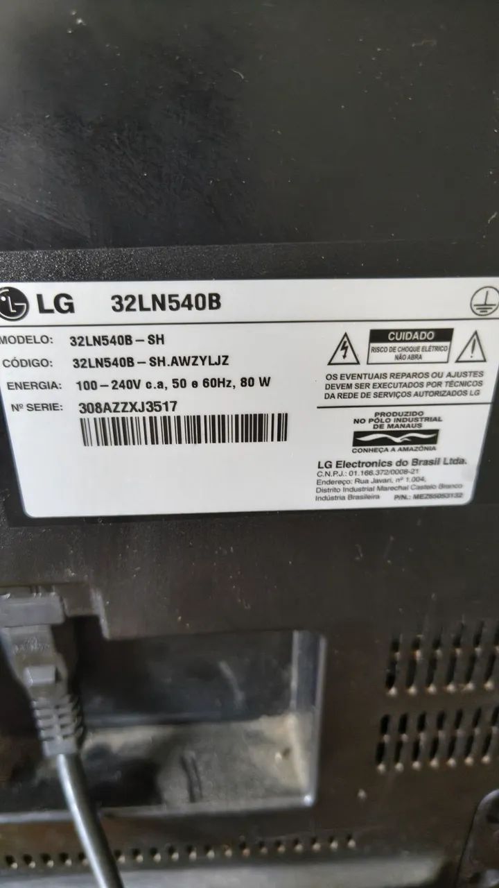 TV LG 32 polegadas - com led queimado - Foto 2