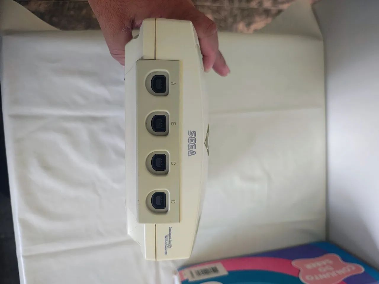 Dreamcast completo com acessórios e com leitor funcionando perfeitamente - Foto 3