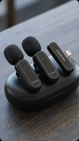 Microfone De Prender Sem Fio LIGHTING 2em1 H'MASTON - Foto 2