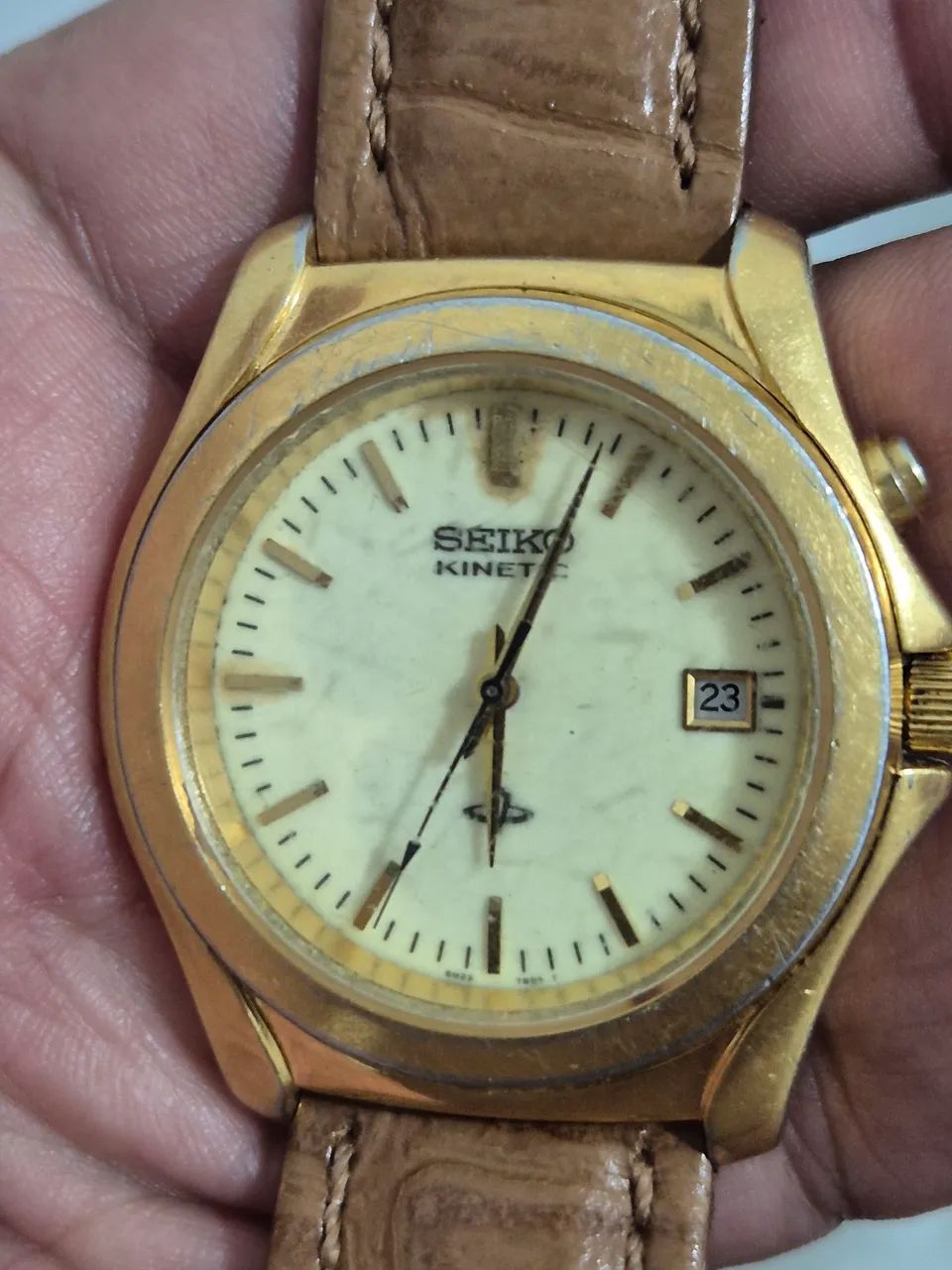 Relógio SEIKO KINETIC DOURADO   -   TODO REVISADO - Foto 5