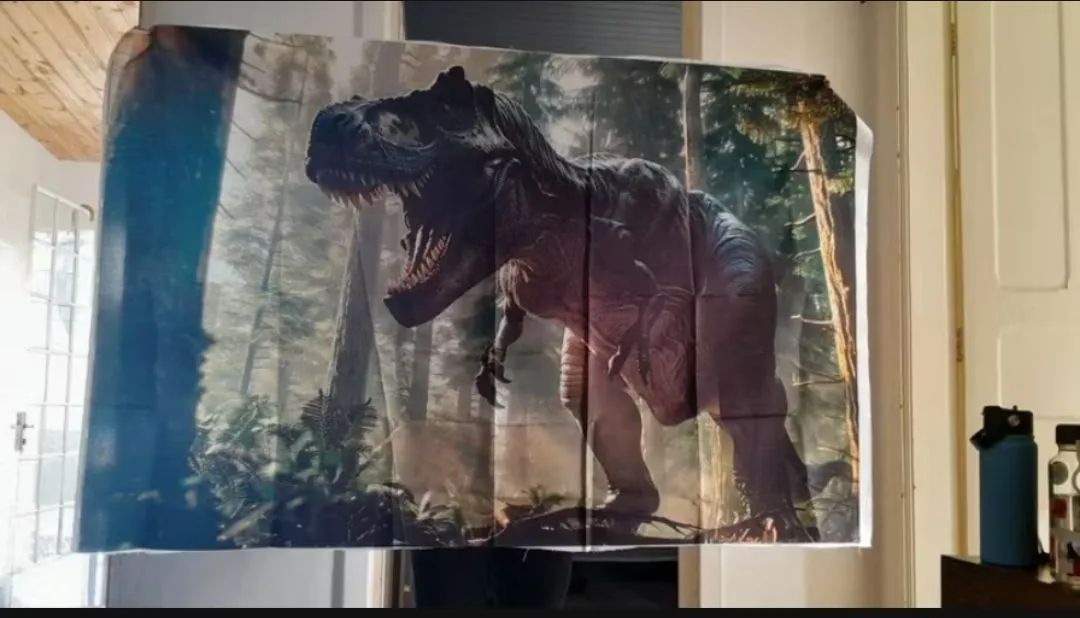 Painel de festa microfibra - Dinossauro 
