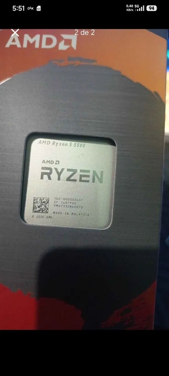 Ryzen 5 5500 lacrado  - Foto 2