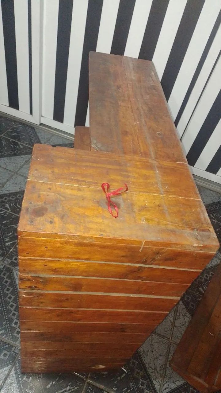 Balcão feito de palhete. - Foto 5