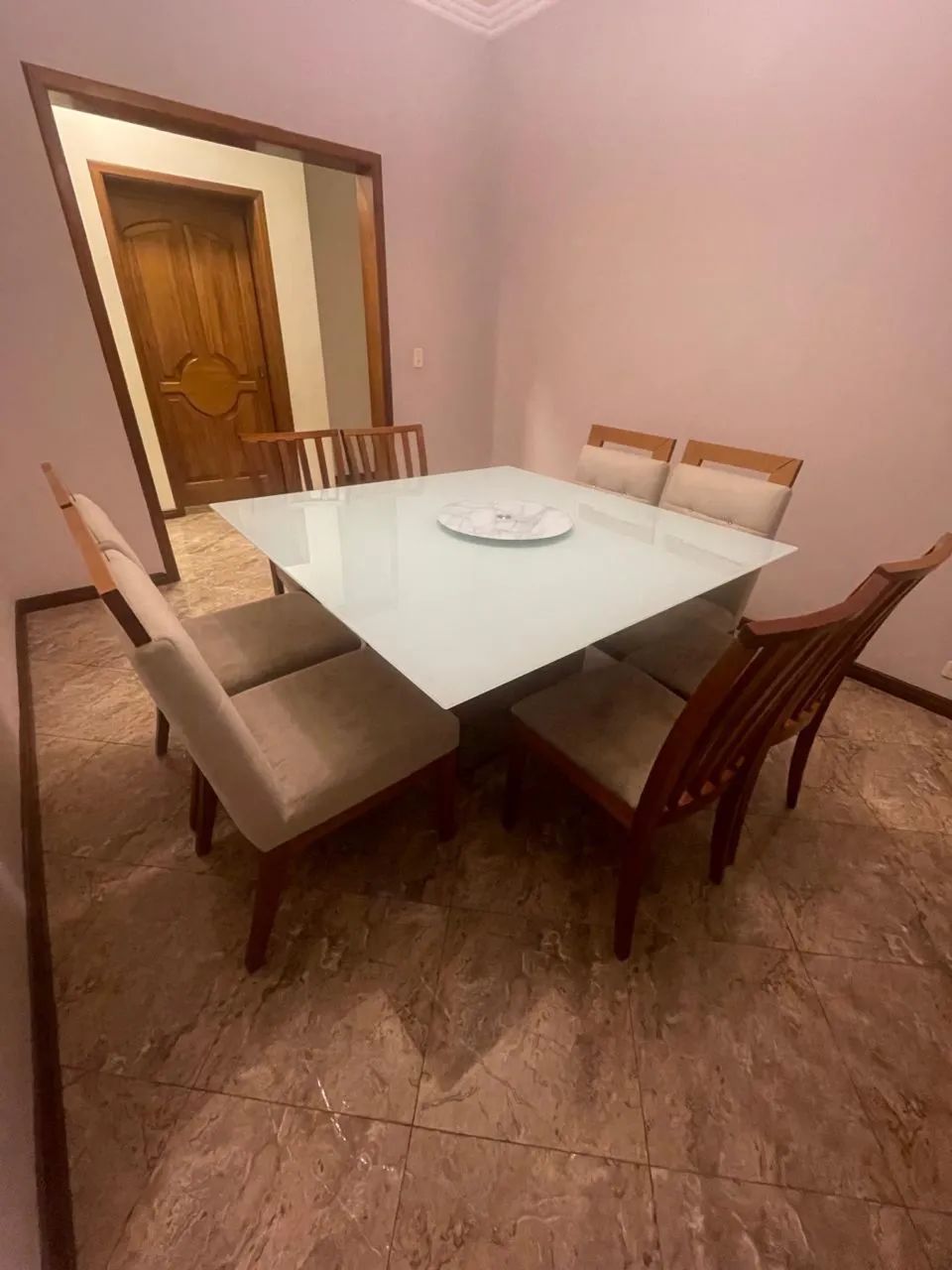 Mesa 8 lugares (vidro laka) - Foto 5