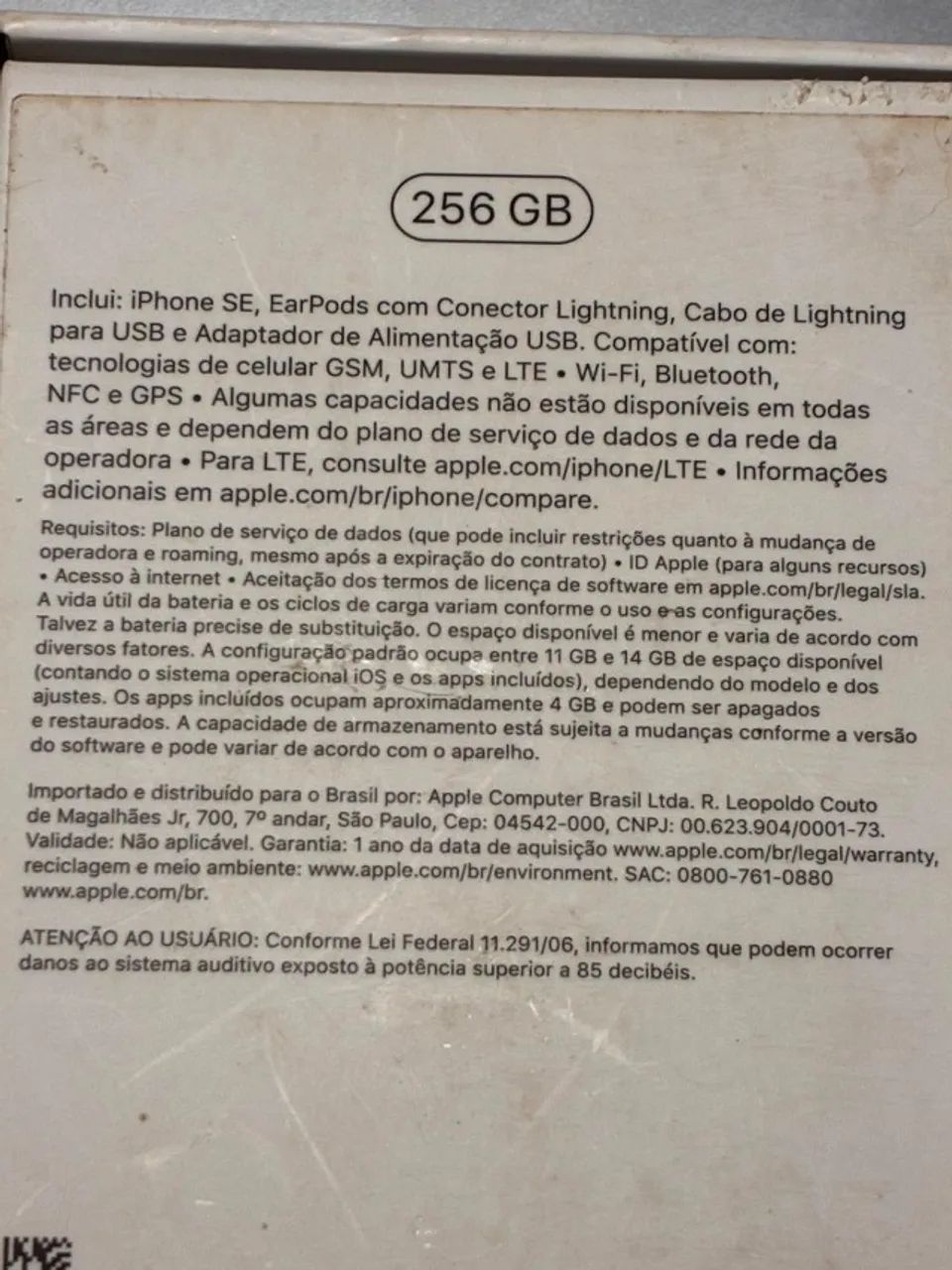 IPHONE SE 256GM - PELICULA DE VIDRO DE BRINDE - Foto 3
