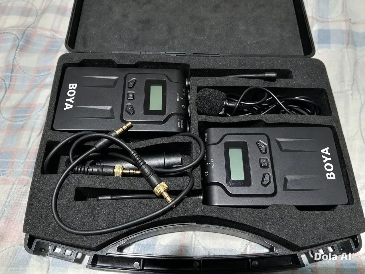 Microfone sem fio profissional boya