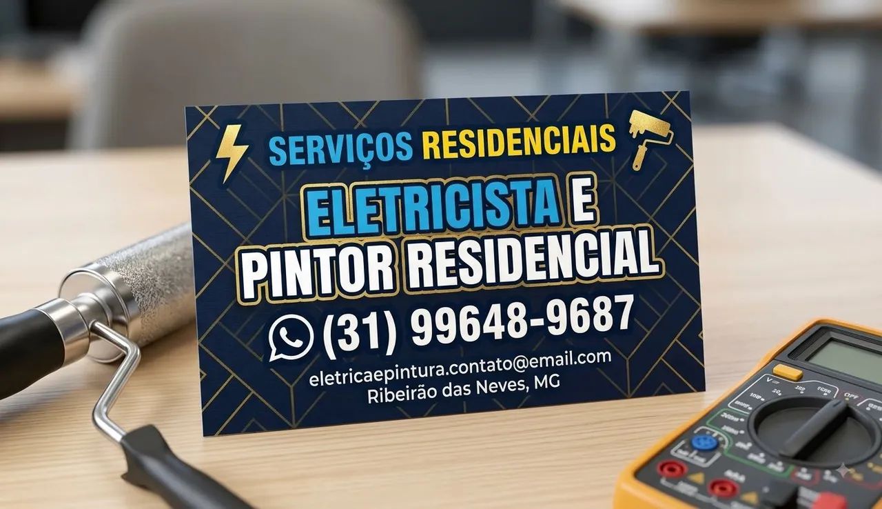 Serviços de eletricidade e pintura 