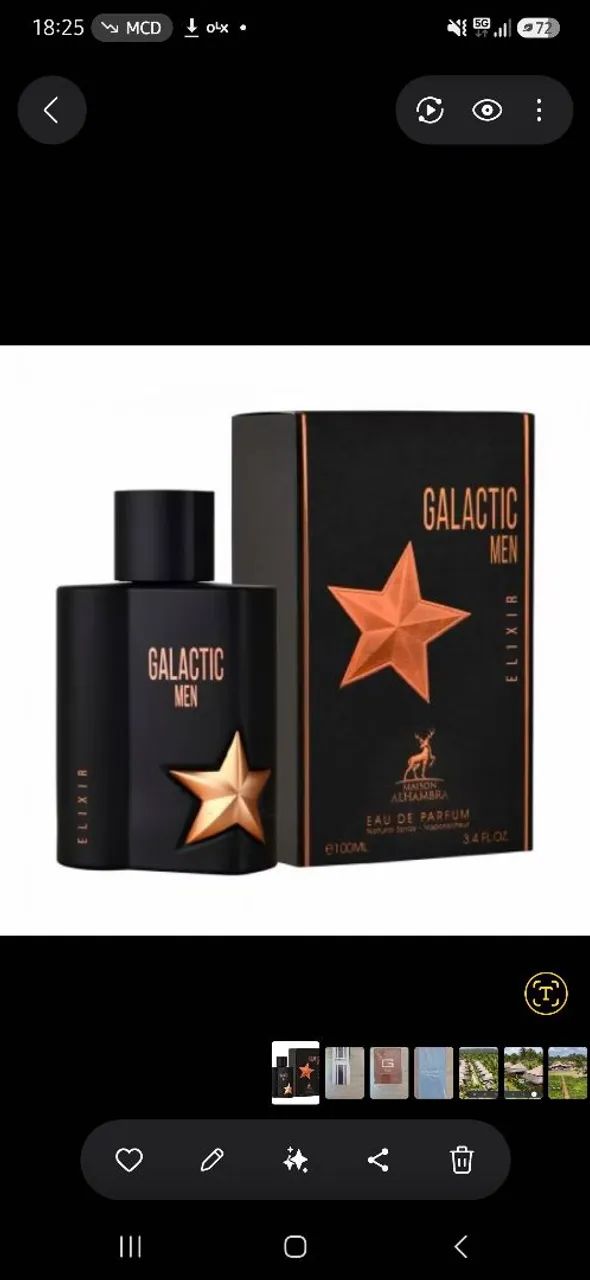 Perfume Maison Alhambra Galactic Men Elixir EDP Masculino 100ml