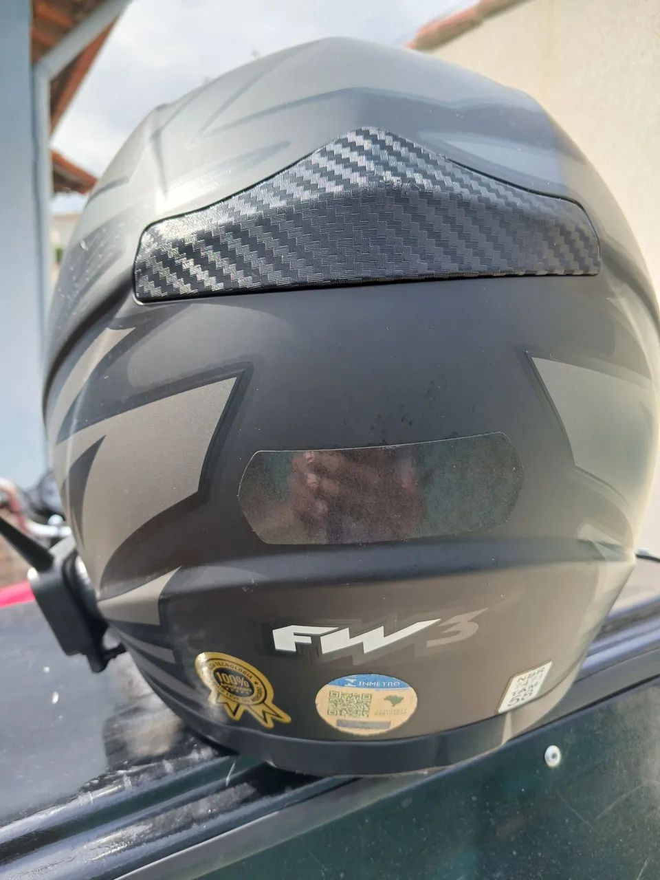 Capacete fw3 com intercomunicador  - Foto 2
