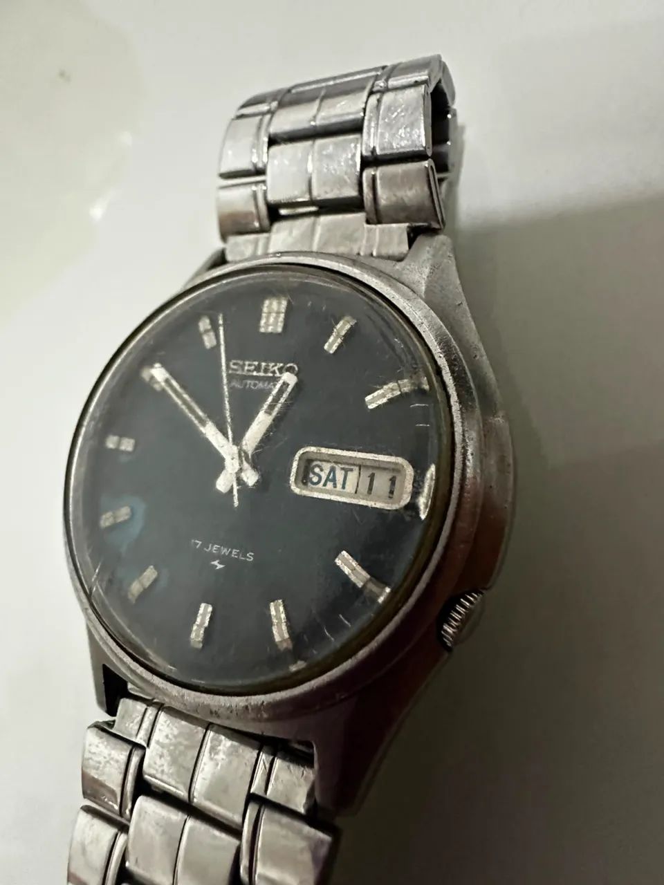 Relógio Seiko 5 Automático Antigo Funcionando Perfeitamente - Foto 3