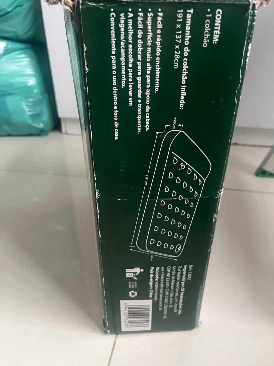 Colchão inflável original duplo básic + casal  - Foto 3