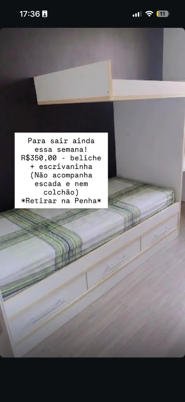 Beliche e escrivaninha