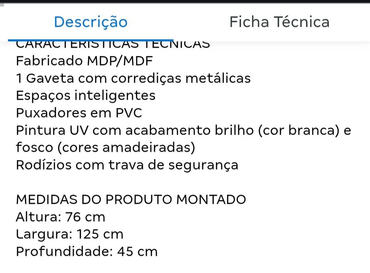 Mesa Escrivaninha home Office com nichos Patrimar  - Foto 4
