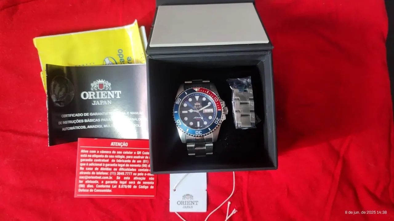 Relógio Orient submariner automático Pepsi  - Foto 5