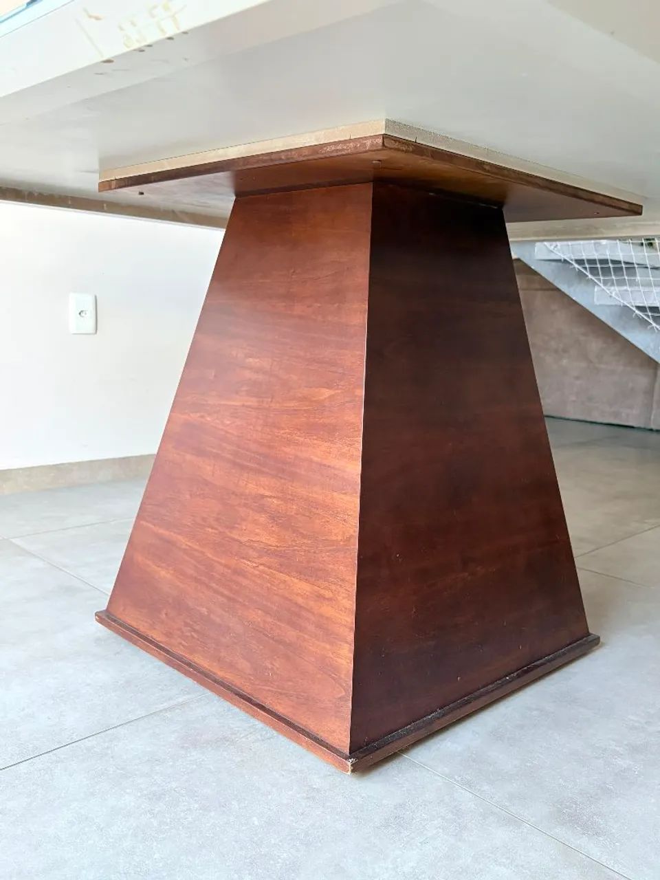 Mesa quadrada com tampo de vidro - Foto 3