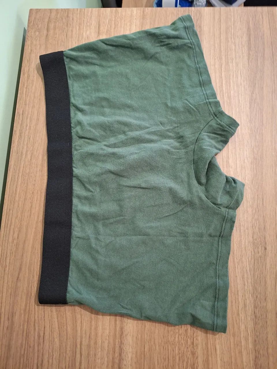 Cueca com bolso frontal verde - Foto 2