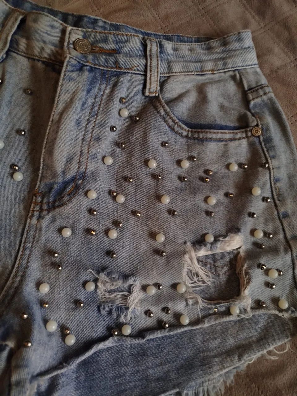 Shorts jeans feminina  - Foto 2