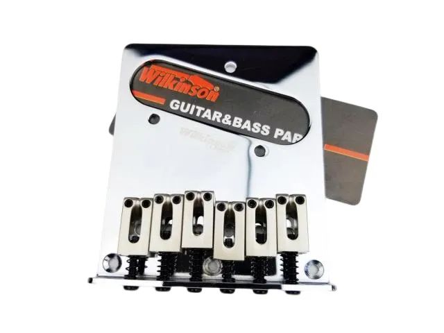 Ponte para Telecaster Fixa com Carrinhos Cromada Wilkinson - Foto 3