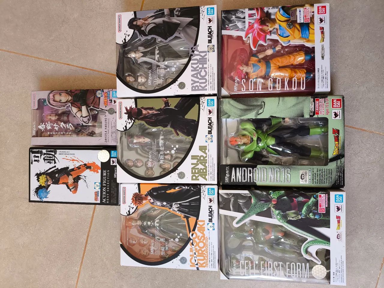 Sh figuarts bleach dragon ball e naruto 