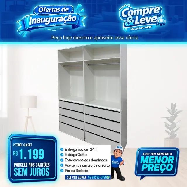 Closet a pronta entrega 