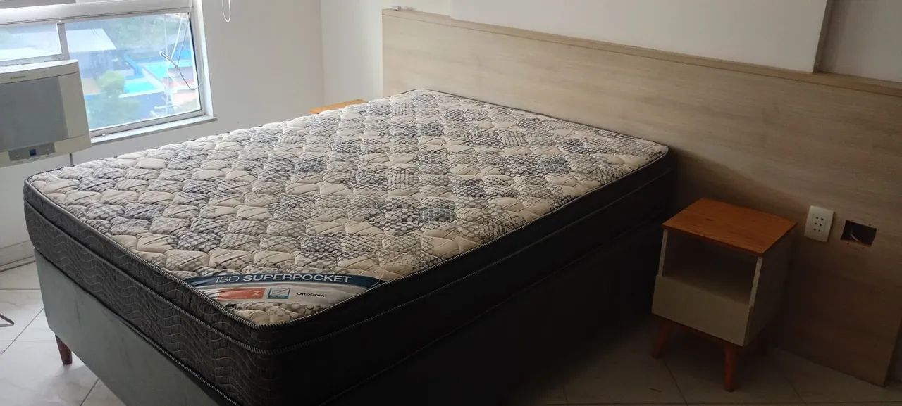 Vendo cama box com colchão ortobom - Foto 3