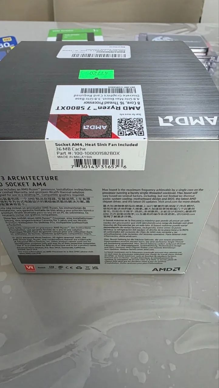 PROCESSADOR RYZEN 7 5800XT NOVO - Foto 3